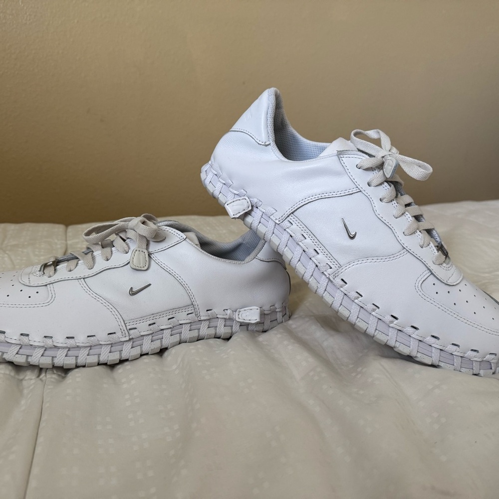 Jacquemus x Nike Men’s White Leather Sneakers